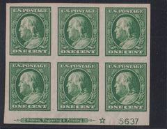 US Washington - Franklin #383 Mint\Hinged XF