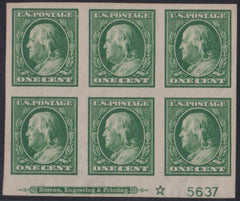 US Washington - Franklin #383 Mint\Hinged XF