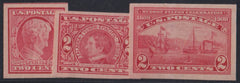 US Early Commemoratives #368,71,73 Mint VF - XF+