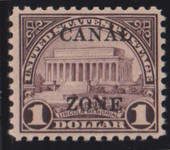 US Possessions - Canal Zone #58 LH