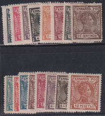 Spain - Fernando Poo #152-67 Mint\Hinged F - VF