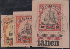 Countries A - M - Mariana Islands #21-23 Used VF