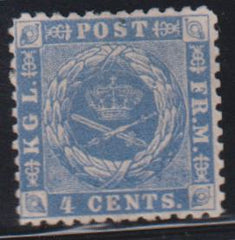 US Possessions - Danish West Indies #4 Mint F - VF