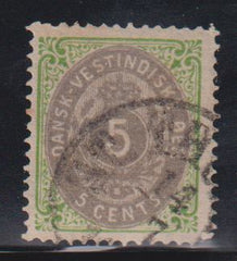 US Possessions - Danish West Indies #8a Used F - VF