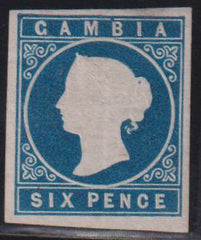 British Area A- M - Gambia #2 Mint\LH VF - XF