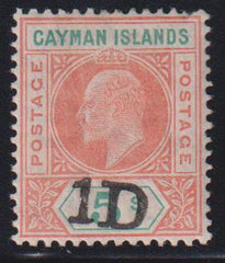 British Area A- M - Cayman Islands #19 Mint\LH VF