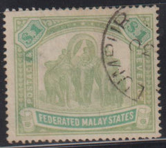 British Area A- M - Malaya #14 Used F - VF