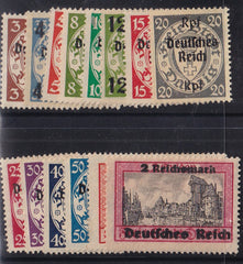 Danzig, Memel, and Plebescites #241-54 Mint\LH