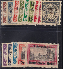 Danzig, Memel, and Plebescites #241-54 Mint\LH