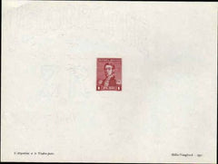 Argentina 103 1892-95 Artist Die Proof, San Martin