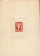 Brazil c.1870 Artist Die Proof on Orange of Emperor Dom Pedro