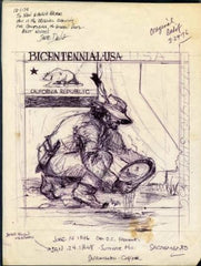 Jack Davis Artwork : Scott 1663 California State Flag