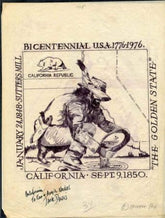 Jack Davis Artwork : Scott 1663 California State Flag
