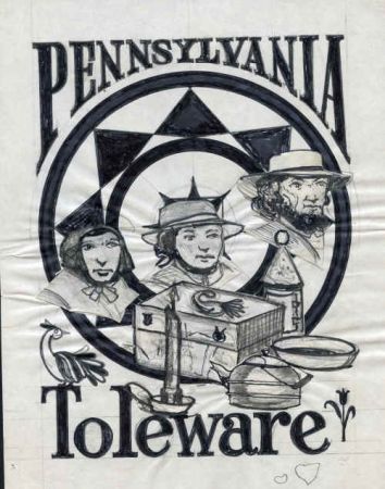 Jack Davis Artwork : Scott 1775-78 Pennsylvania Toleware