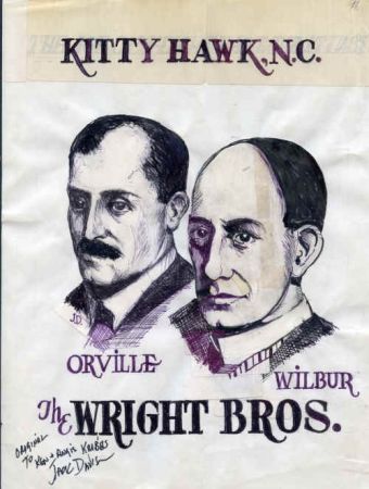 Jack Davis Artwork : Scott C91-C92 Wright Brothers