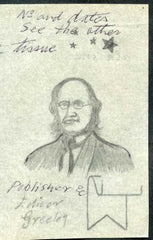 Ralph Dyer Artwork : Scott 1177, Horace Greeley