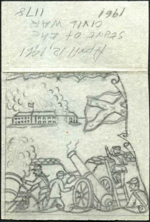 Ralph Dyer Artwork : Scott 1178, Civil War, Fort Sumter