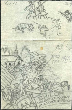 Ralph Dyer Artwork : Scott 1179, Civil War, Shiloh