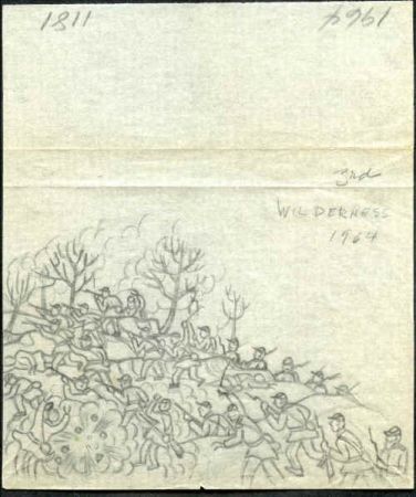 Ralph Dyer Artwork : Scott 1181, Civil War, Battle of the Wilderness