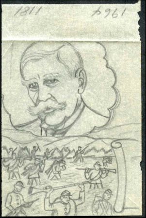 Ralph Dyer Artwork : Scott 1181, Civil War, Battle of the Wilderness