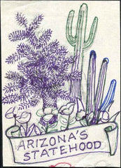 Ralph Dyer Artwork : Scott 1192, Arizona, Cactus