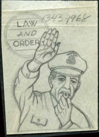 Ralph Dyer Artwork : Scott 1343, Ppoliceman