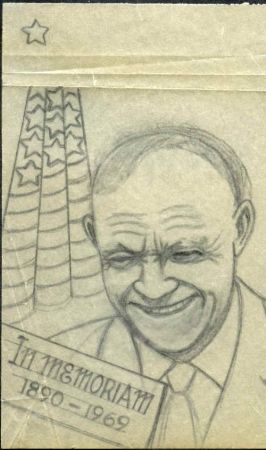 Ralph Dyer Artwork : Scott 1383, Eisenhower