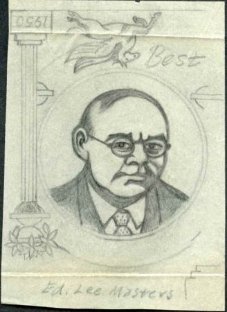 Ralph Dyer Artwork : Scott 1405, Edgar Lee Masters