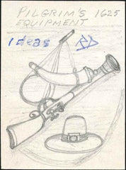 Ralph Dyer Artwork : Scott 1420, Pilgrims, Boat