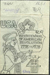 Ralph Dyer Artwork : Scott 1432. American Bicentennial