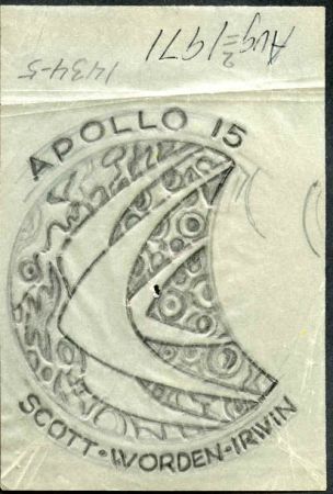 Ralph Dyer Artwork : Scott 1434-35, Space, Apollo 15