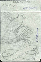 Ralph Dyer Artwork : Scott 1464-67, Wildlife Conservation, Cardinal, Ram, Bird