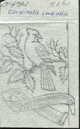 Ralph Dyer Artwork : Scott 1464-67, Wildlife Conservation, Cardinal, Ram, Bird