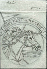 Ralph Dyer Artwork : Scott 1528, Horse racing