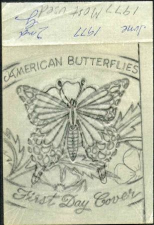 Ralph Dyer Artwork : Scott 1712-15, Butterflies