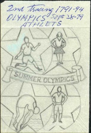 Ralph Dyer Artwork : Scott 1791-94 Summer Olympics