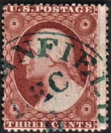 US 26 Early Classics Fancy Cancel Fine - Gorgeous Green CDS