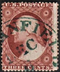 US 26 Early Classics Fancy Cancel Fine - Gorgeous Green CDS