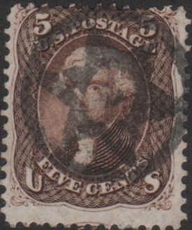 US 76 Early Classics Fancy Cancel, Circled 6 Point Hollow Star