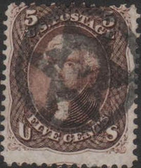 US 76 Early Classics Fancy Cancel, Circled 6 Point Hollow Star