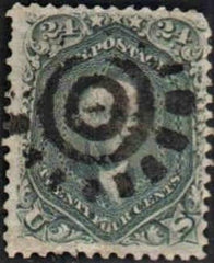 US 78b Early Classics Fancy Cancel F - VF San Francisco Cog-Wheel cv $300