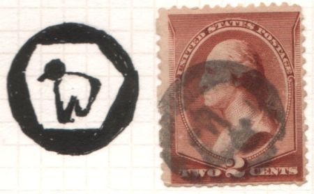 US 210 Bank Notes Fine Fancy Cancel duck