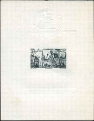 Cameroun C14 Artist Die Proof in Dark Grey, WWII Liberation of Stasbourg