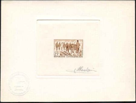 Central Africa 41 Artist Die Proof