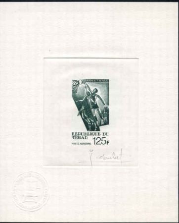 Chad C226 Artist Die Proof in Dark Green, Basketball