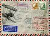 Germany 1935 Catapult flight cover from SS Bremen and Europa sent to New York