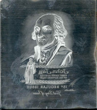 US Artmaster Scott 1046 1954 - 68 Liberty , John Jay - Plate