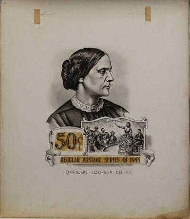 US Artmaster Scott 1051 1954 - 68 Liberty, Susan B. Anthony - Artwork