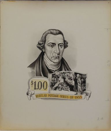 US Artmaster Scott 1052 1954 - 68 Liberty, Patrick Henry - Artwork