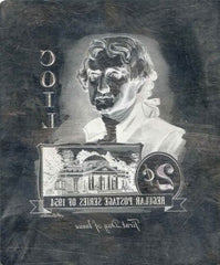 US Artmaster Scott 1055 1954 - 73 Thomas Jefferson coil - Plate